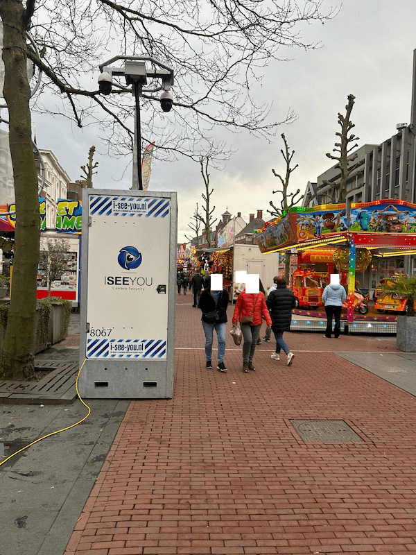 Mobiele camerabeveiliging op kermis